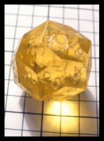 Dice : Dice - DM Collection - Armory Yellow Transparent 1 - 30 - FA collection buy Dec 2010